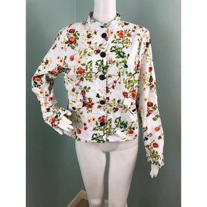 NWT Women's Disney Alice Looking Glass Colleen Atwood Floral Jacket Sz Medium